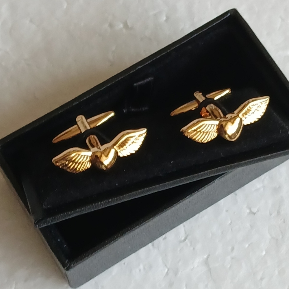 Winged Heart Cuffinks